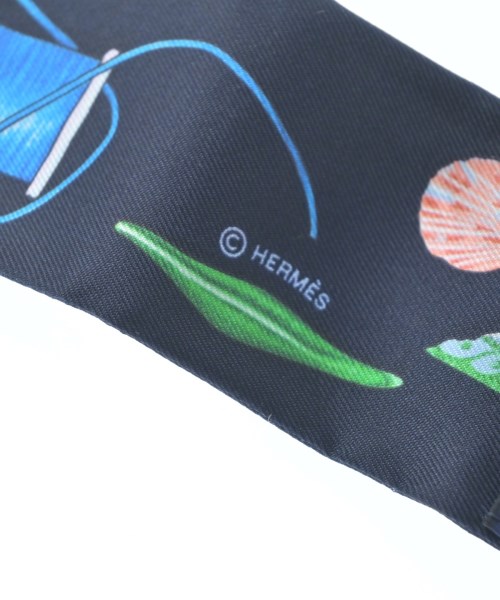 HERMES（エルメス）バンダナ・スカーフ 紺 サイズ:- レディース/2200628213624