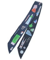 HERMES（エルメス）バンダナ・スカーフ 紺 サイズ:- レディース/2200628213624