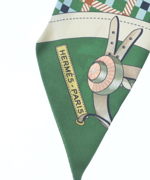 HERMES（エルメス）バンダナ・スカーフ 緑 サイズ:- レディース/2200628213648