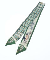 HERMES（エルメス）バンダナ・スカーフ 緑 サイズ:- レディース/2200628213648