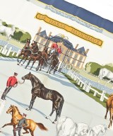 HERMES（エルメス）バンダナ・スカーフ グレー サイズ:90 レディース/2200633429423