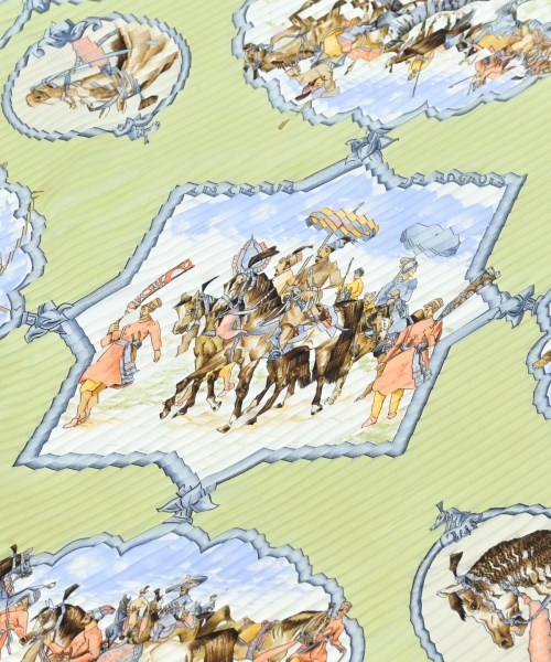 HERMES（エルメス）バンダナ・スカーフ 緑 サイズ:- レディース/2200633429430