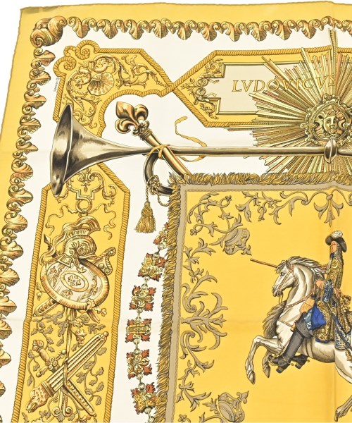 HERMES（エルメス）バンダナ・スカーフ 黄 サイズ:- レディース/2200609812877