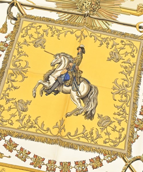 HERMES（エルメス）バンダナ・スカーフ 黄 サイズ:- レディース/2200609812877