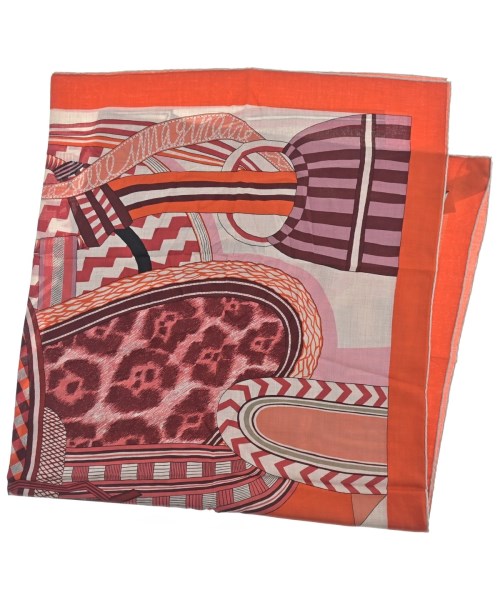 HERMES（エルメス）バンダナ・スカーフ 赤 サイズ:140 レディース/2200611120083