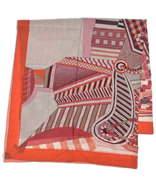 HERMES（エルメス）バンダナ・スカーフ 赤 サイズ:140 レディース/2200611120083