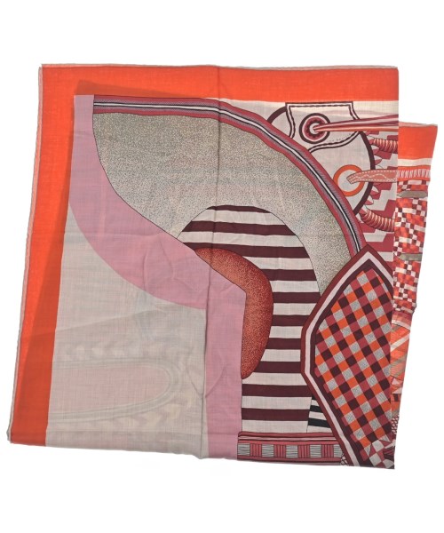 HERMES（エルメス）バンダナ・スカーフ 赤 サイズ:140 レディース/2200611120083