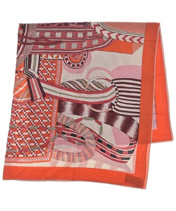 HERMES（エルメス）バンダナ・スカーフ 赤 サイズ:140 レディース