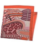 HERMES（エルメス）バンダナ・スカーフ 赤 サイズ:140 レディース/2200611120083