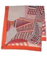 HERMES（エルメス）バンダナ・スカーフ 赤 サイズ:140 レディース/2200611120083