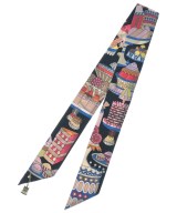 HERMES（エルメス）バンダナ・スカーフ 黒 サイズ:- レディース/2200612271029
