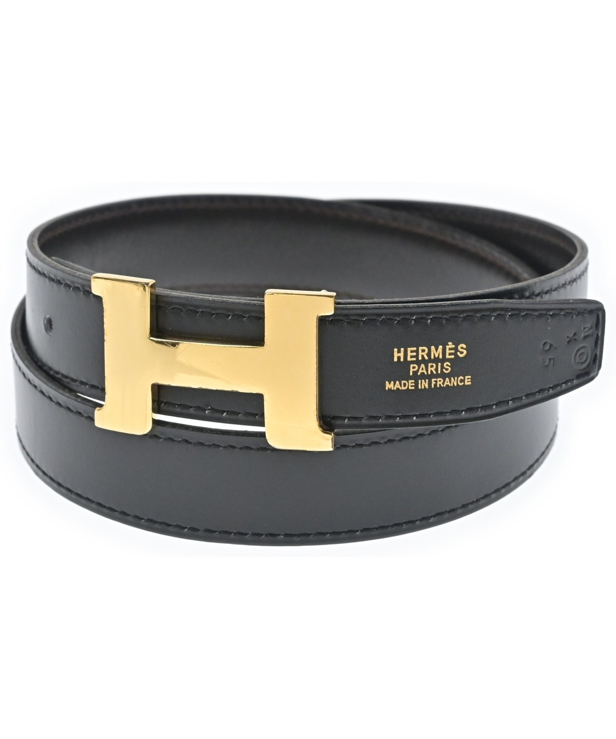 HERMES レディースベルト 黒 HERMES（エルメス）ベルト 黒 サイズ:65 レディース/2200612287518