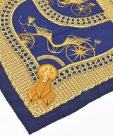 HERMES（エルメス）バンダナ・スカーフ 紺 サイズ:90 レディース/2200612287617