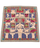 HERMES（エルメス）バンダナ・スカーフ グレー サイズ:90 レディース/2200612287679