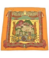 HERMES（エルメス）バンダナ・スカーフ 黄 サイズ:90 レディース/2200612287693