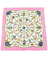 HERMES（エルメス）バンダナ・スカーフ 白 サイズ:90 レディース/2200612287709