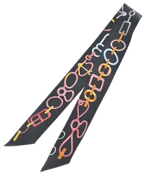 HERMES（エルメス）バンダナ・スカーフ 黒 サイズ:- レディース/2200610942075