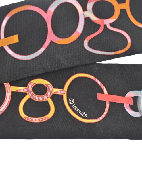 HERMES（エルメス）バンダナ・スカーフ 黒 サイズ:- レディース/2200610942075