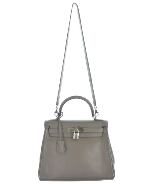 HERMES（エルメス）ハンドバッグ グレー サイズ:28 レディース/2200613645027
