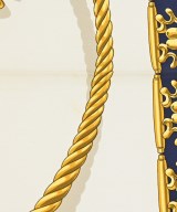 HERMES（エルメス）バンダナ・スカーフ 紺 サイズ:90 レディース/2200613784023