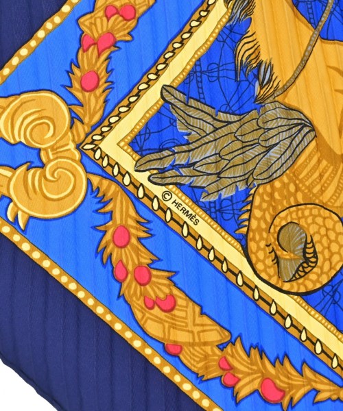 HERMES（エルメス）バンダナ・スカーフ 紺 サイズ:- レディース/2200613784030