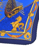 HERMES（エルメス）バンダナ・スカーフ 紺 サイズ:- レディース/2200613784030