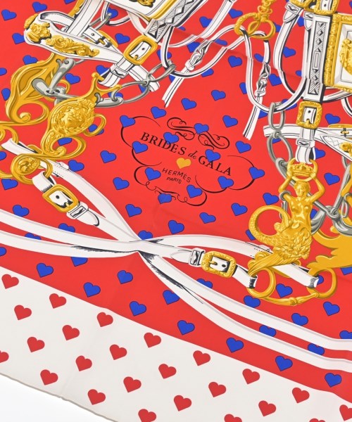 HERMES（エルメス）バンダナ・スカーフ 白 サイズ:90 レディース/2200614687262