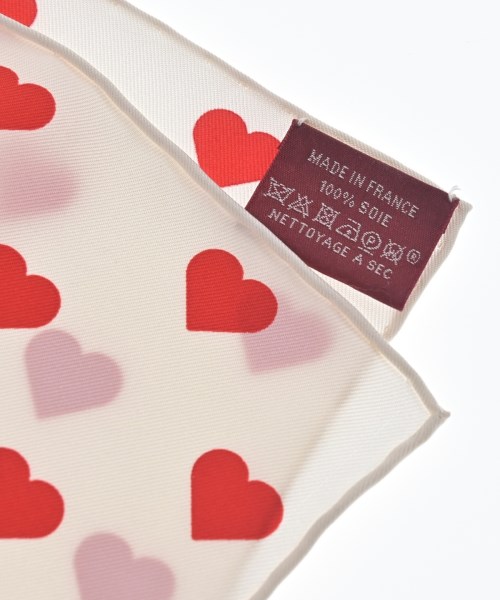 HERMES（エルメス）バンダナ・スカーフ 白 サイズ:90 レディース/2200614687262