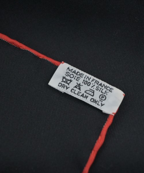 HERMES（エルメス）バンダナ・スカーフ 黒 サイズ:90 レディース/2200615577685