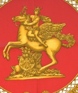 HERMES（エルメス）バンダナ・スカーフ 紺 サイズ:90 レディース/2200615577708