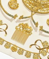 HERMES（エルメス）バンダナ・スカーフ 白 サイズ:90 レディース/2200615577715