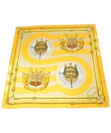 HERMES（エルメス）バンダナ・スカーフ 黄 サイズ:90 レディース/2200615577746