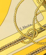 HERMES（エルメス）バンダナ・スカーフ 黄 サイズ:90 レディース/2200615577746