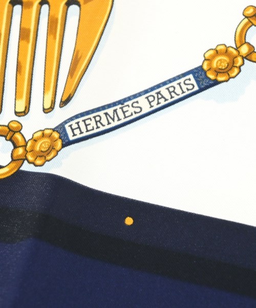 HERMES（エルメス）バンダナ・スカーフ 紺 サイズ:90 レディース/2200615577777