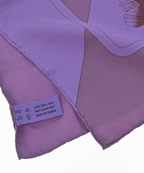 HERMES（エルメス）バンダナ・スカーフ 紫 サイズ:90 レディース/2200615742113