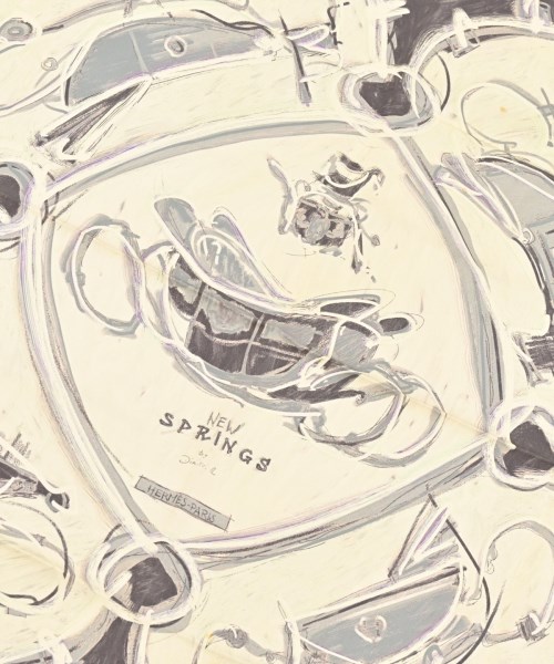 HERMES（エルメス）バンダナ・スカーフ ベージュ サイズ:90 レディース/2200615742120