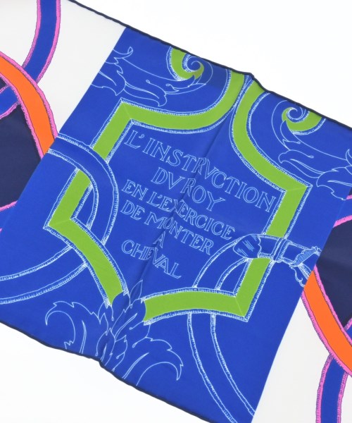 HERMES（エルメス）バンダナ・スカーフ 青 サイズ:- レディース/2200617112402