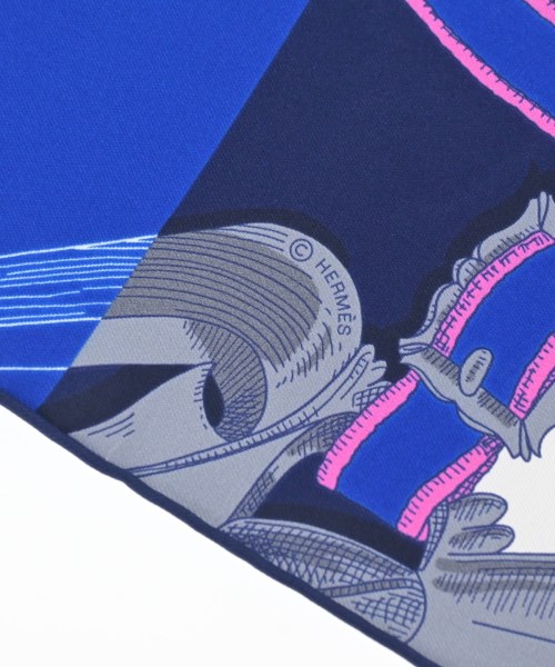 HERMES（エルメス）バンダナ・スカーフ 青 サイズ:- レディース/2200617112402