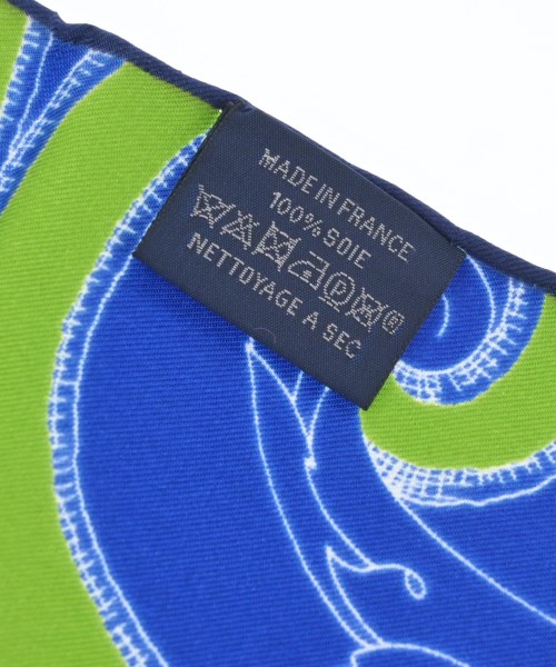 HERMES（エルメス）バンダナ・スカーフ 青 サイズ:- レディース/2200617112402