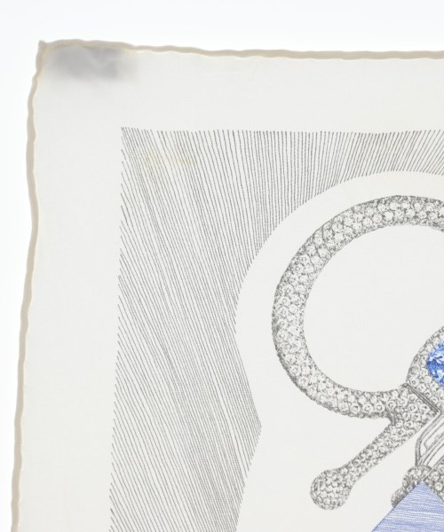 HERMES（エルメス）バンダナ・スカーフ 白 サイズ:90 レディース/2200617112419