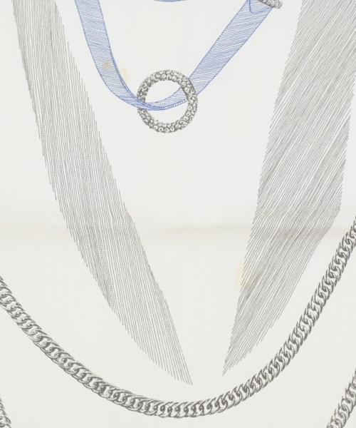 HERMES（エルメス）バンダナ・スカーフ 白 サイズ:90 レディース/2200617112419