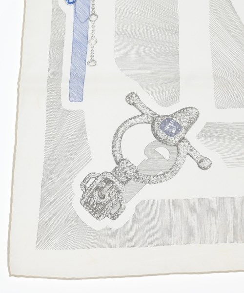 HERMES（エルメス）バンダナ・スカーフ 白 サイズ:90 レディース/2200617112419