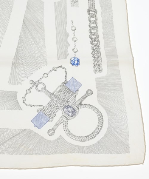 HERMES（エルメス）バンダナ・スカーフ 白 サイズ:90 レディース/2200617112419