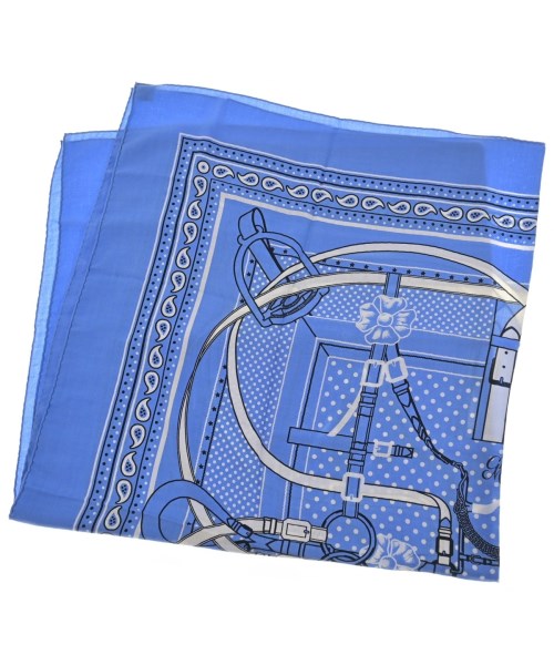 HERMES（エルメス）バンダナ・スカーフ 青 サイズ:- レディース/2200619039035