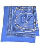 HERMES（エルメス）バンダナ・スカーフ 青 サイズ:- レディース/2200619039035