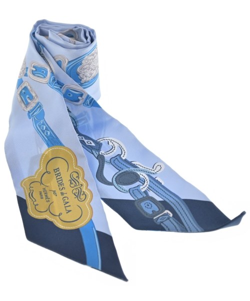 HERMES（エルメス）バンダナ・スカーフ 青 サイズ:- レディース/2200611637468