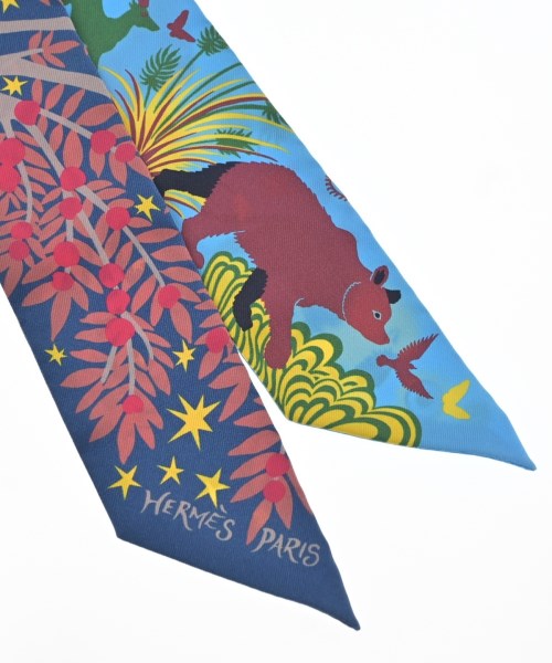 HERMES（エルメス）バンダナ・スカーフ 青 サイズ:- レディース/2200611637482