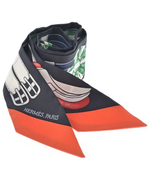 HERMES（エルメス）バンダナ・スカーフ 黒 サイズ:- レディース/2200611637529