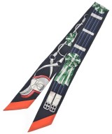 HERMES（エルメス）バンダナ・スカーフ 黒 サイズ:- レディース/2200611637529