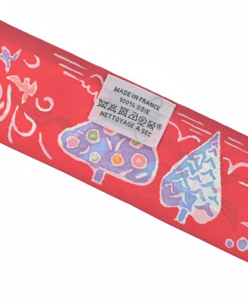 HERMES（エルメス）バンダナ・スカーフ 赤 サイズ:- レディース/2200611637543